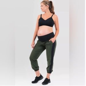 Isabel Maternity by Ingrid & Isabel Crossover Olive Green Joggers